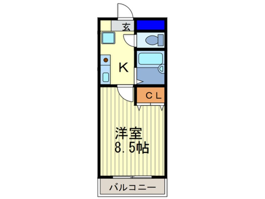 間取図 リバ－ス桐山