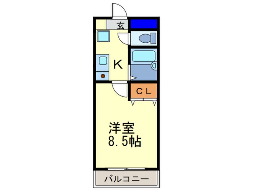 間取図 リバ－ス桐山