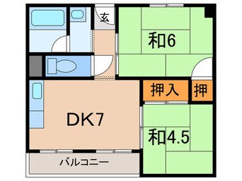 間取図 多聞台マンション