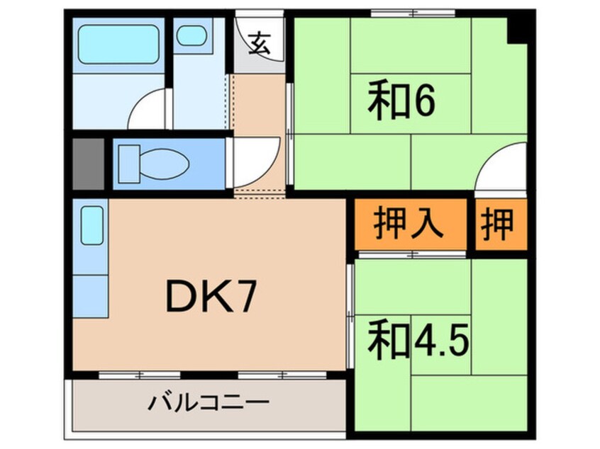 間取図 多聞台マンション