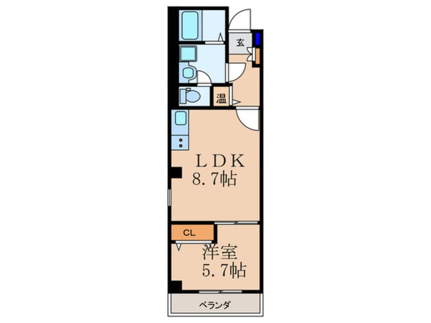 間取図 ラフォルム与力レジデンス