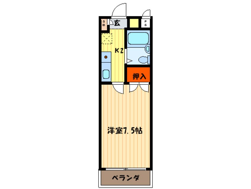 間取図 フレグランス東向日