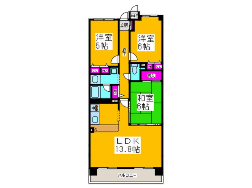 間取図 ソルプラ－サ堺