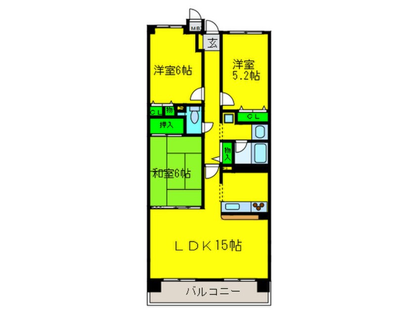 間取図 ソルプラ－サ堺