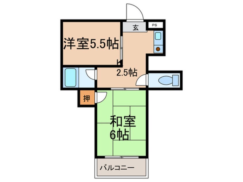 間取図 パシフィック林寺