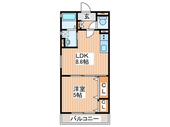 間取図 ピレーネ明和