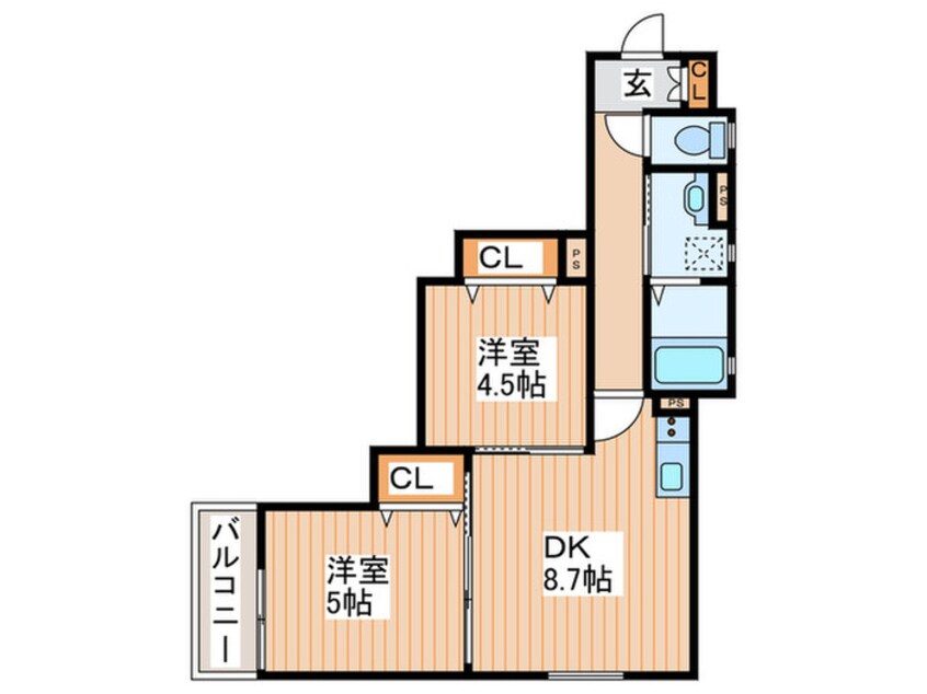 間取図 ピレーネ明和