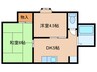 コーポはにわ毛馬 2DKの間取り