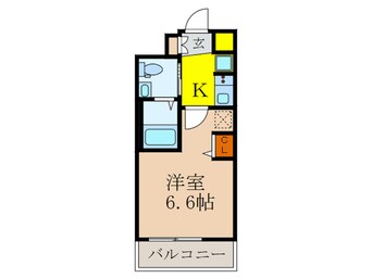 間取図 ｴｽﾃﾑｺｰﾄ新大阪Ⅸｸﾞﾗﾝﾌﾞﾗｲﾄ(804)