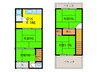津久野町2丁貸家 4DKの間取り