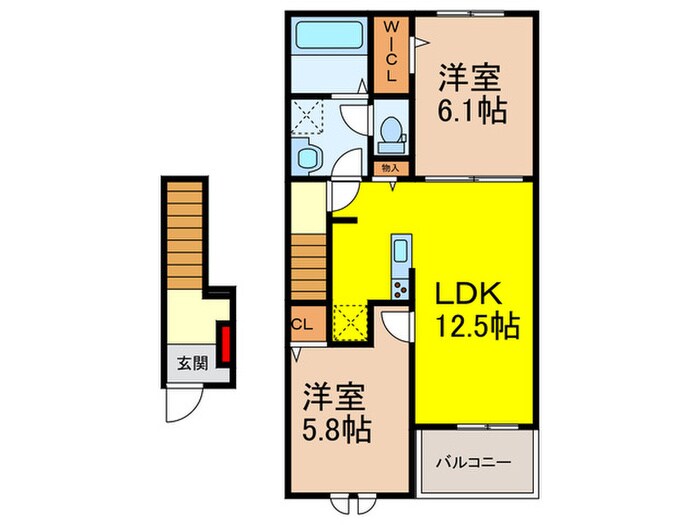 間取り図 カルムメゾン