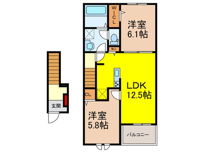 間取り図 カルムメゾン