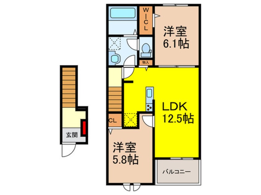 間取図 カルムメゾン