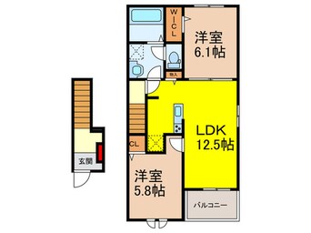 間取図 カルムメゾン