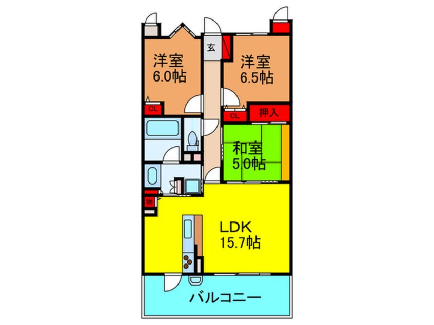 間取図 エステムコ－ト香里園(511)