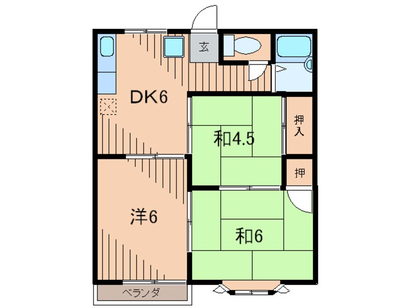 間取図 アーバンたわらⅡ