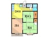 アーバンたわらⅡ 3DKの間取り