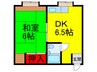 豊南マンション 1DKの間取り