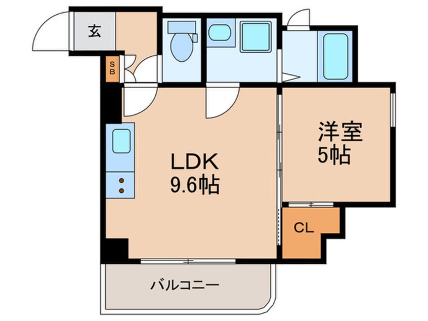 間取図 ＡＬＺＡ西天満