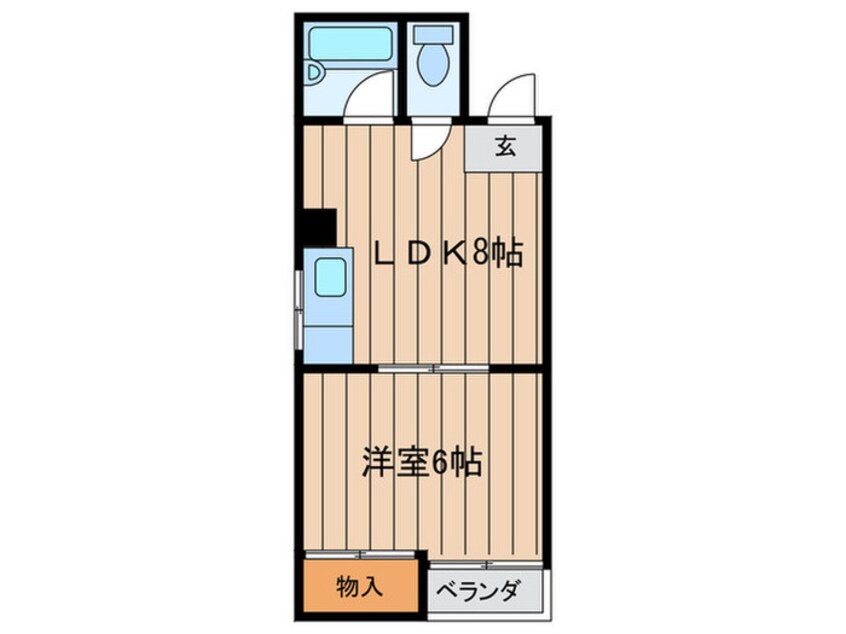 間取図 デイズハイツ八幡屋２