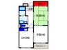 エルベコ－ト岡町 2DKの間取り