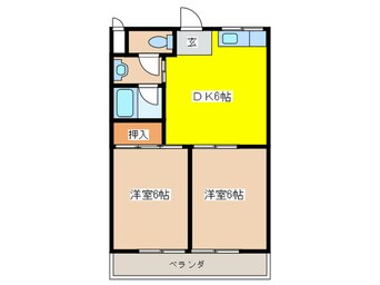 間取図 ルミエ－ル穂積