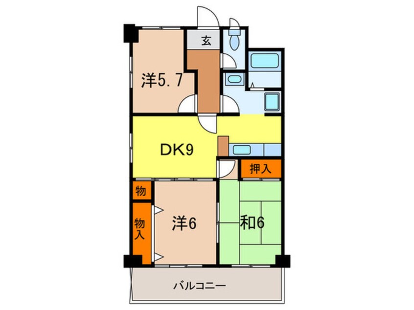 間取図 ハイムアゼ-リア