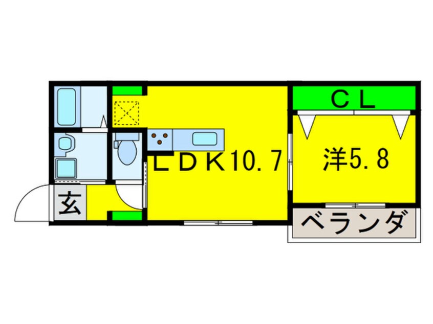 間取図 ARCASA KISHINOSATOⅠ