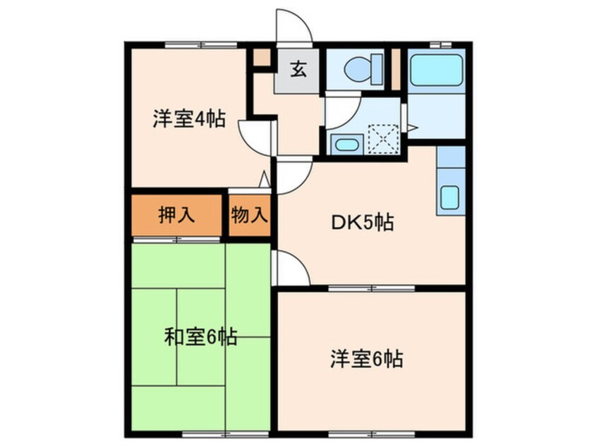 間取図 ハイツナカノ