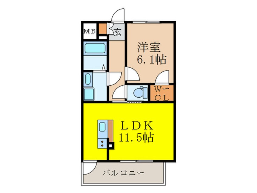 間取図 S-RESIDENCE新大阪駅前