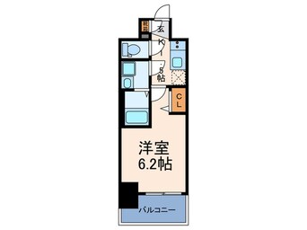 間取図 ｴｽﾘｰﾄﾞ難波ｻﾞ･ﾌﾟﾚﾐｱ(1301)