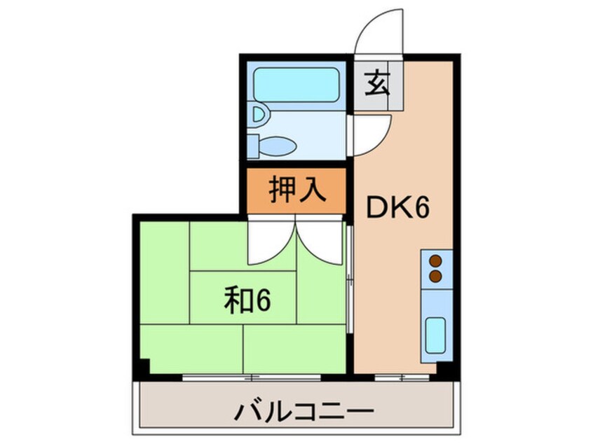 間取図 オ－ティ－ハイツ東住吉