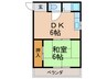オ－ティ－ハイツ東住吉 1DKの間取り