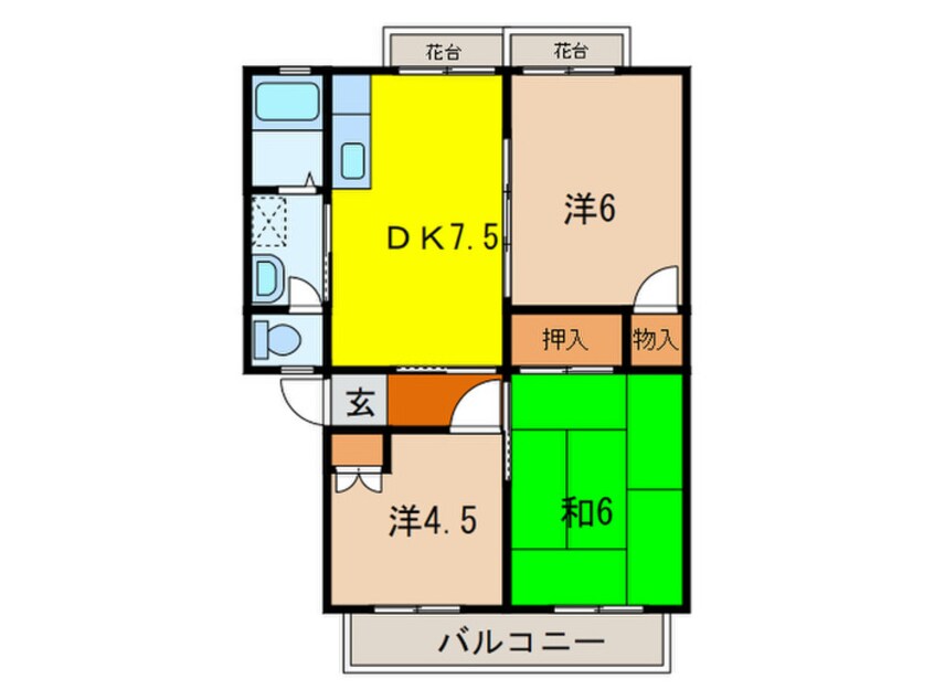 間取図 サンライフ中野