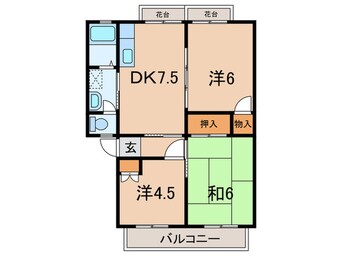 間取図 サンライフ中野
