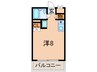 ジ－ニアス上の丸 1Rの間取り