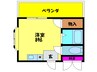 スカイ南花台 1Rの間取り