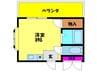 スカイ南花台 1Rの間取り