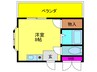 スカイ南花台 1Rの間取り