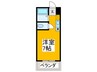 スカイ南花台 1Rの間取り