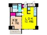 Murata Mansion Artist court 1LDKの間取り