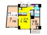Murata Mansion Artist court 1LDK+Sの間取り