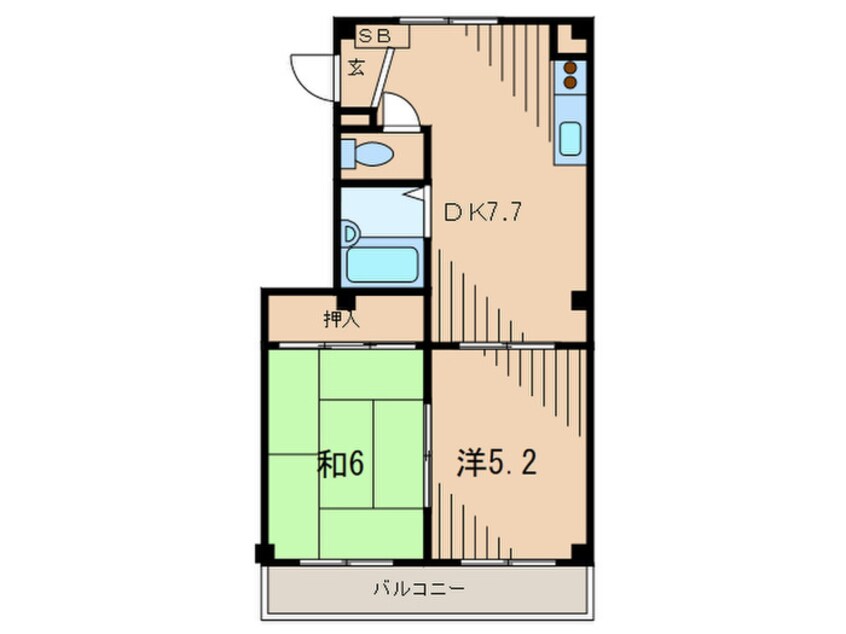 間取図 リバーサイド宝塚