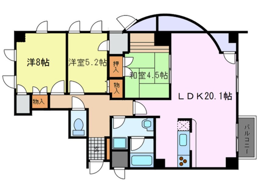 間取図 ベルヴィル浜甲子園