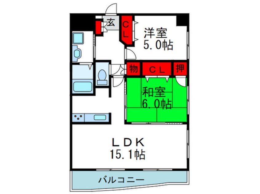 間取図 ユ－ソニア