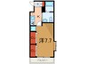 M´s三宮 1Kの間取り