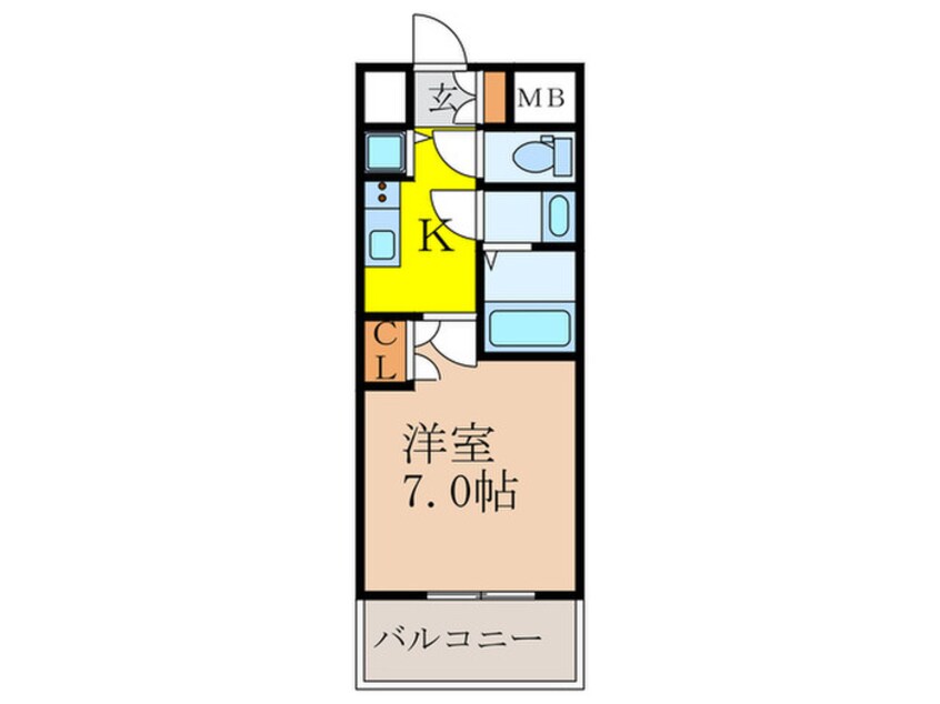 間取図 W-STYLE新大阪Ⅱ