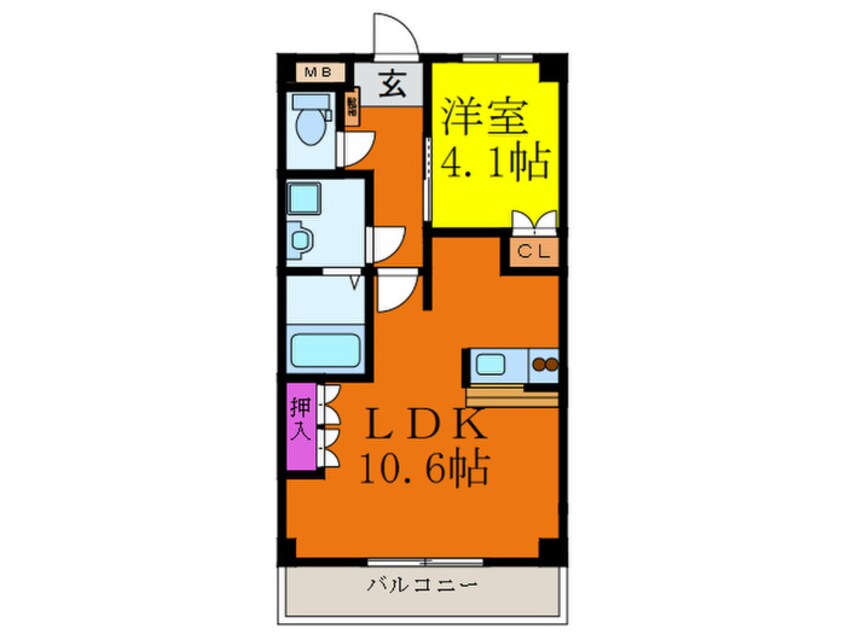 間取図 エトワ－ル新在家