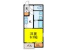 エスエスⅡ 1Kの間取り