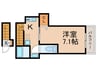 仮)グランパレスCoCo 1Kの間取り